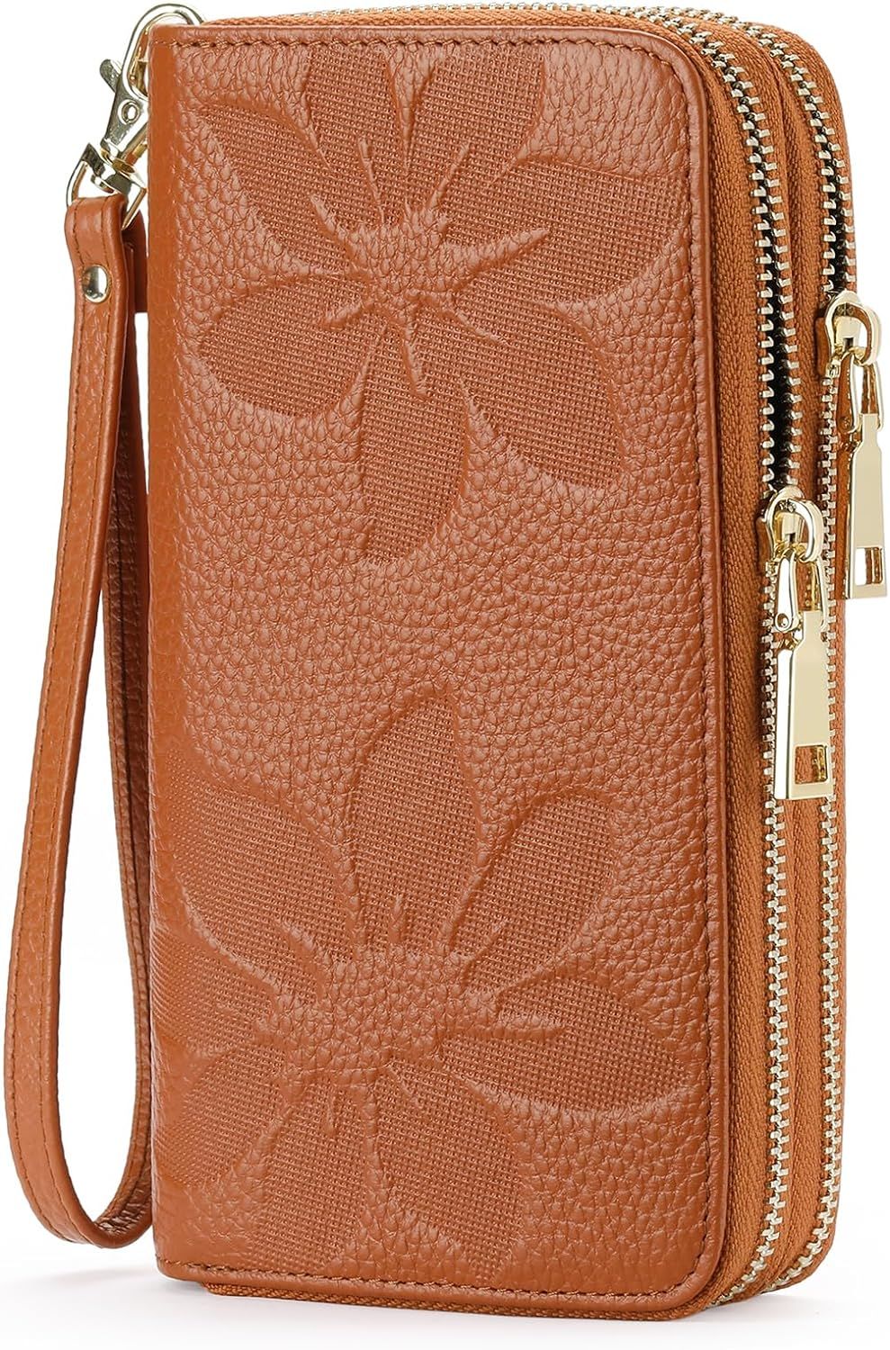 GOIACII Women's Wallet Large Capacity Double Zip Around Credit Card Holder Leather Ladies Wallet ... | Amazon (US)