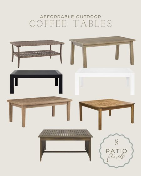 Affordable outdoor coffee tables perfect for your spring patio refresh! 

#LTKhome