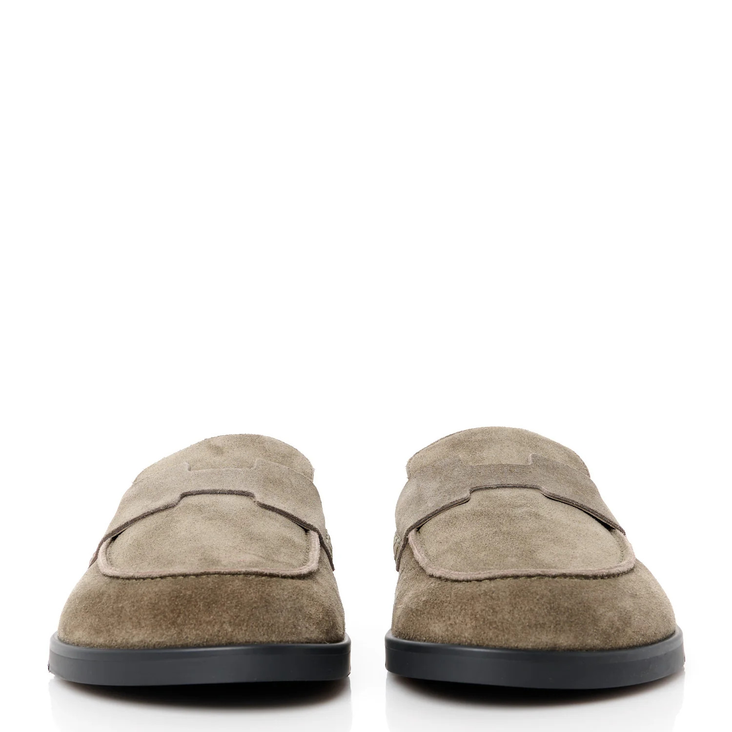 Suede Calfskin Go Mules 45 Etoupe | FASHIONPHILE (US)