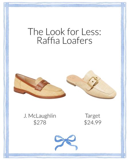 J.McLaughlin raffia loafers and target raffia mules 

#LTKstyletip #LTKshoecrush #LTKfindsunder50