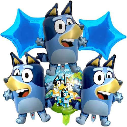 6PC DOG PAWTY FOIL BALLOONS BALLOON PARTY PARTY SUPPLIES FAVOR DECORATIONS DECOR THEME IDEA FUN CELE | Amazon (US)