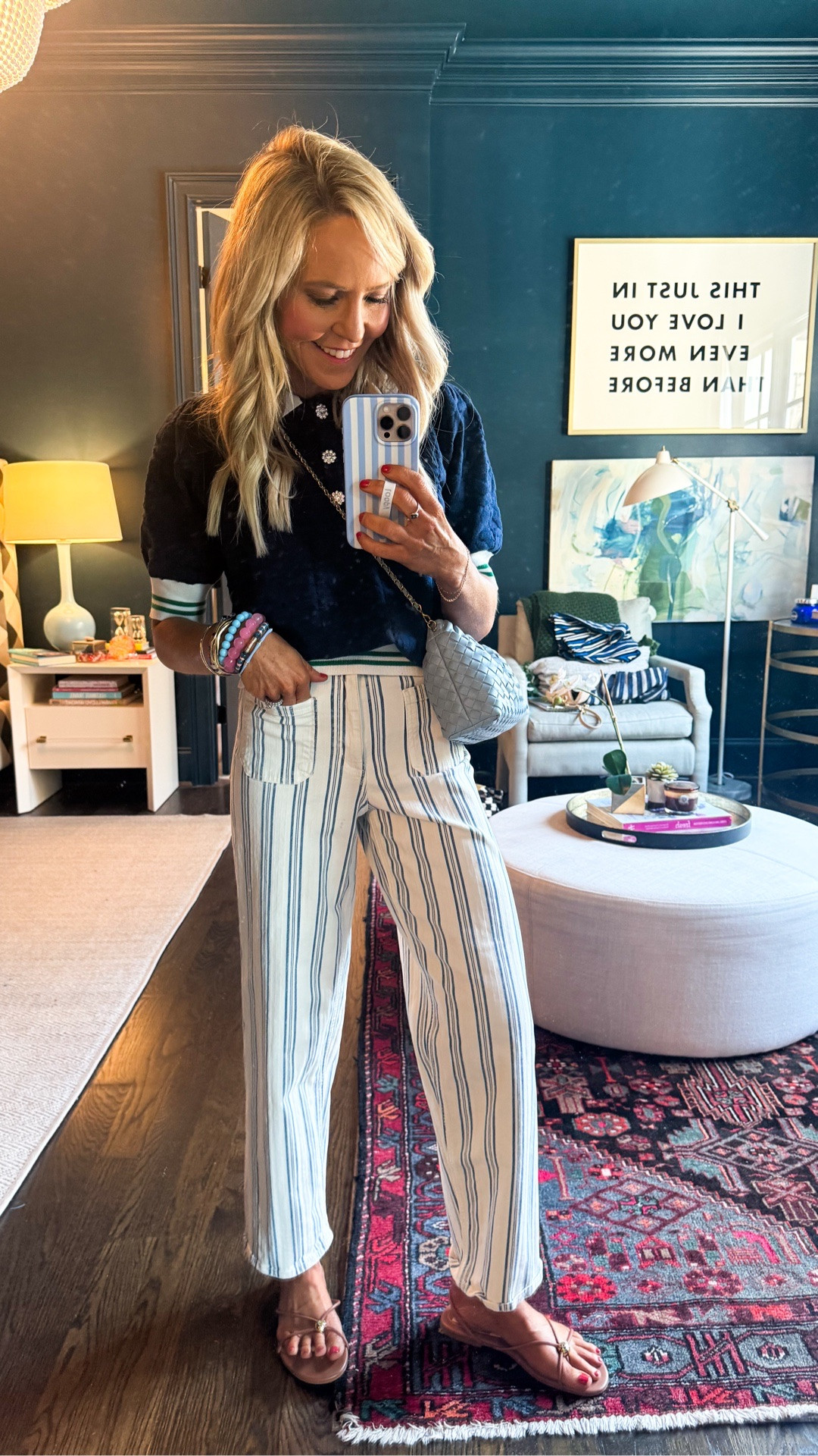 todays ootd = it’s giving spring! wearing XS in top and size 00 in denim • 

#LTKSeasonal #LTKgrwm #LTKootd