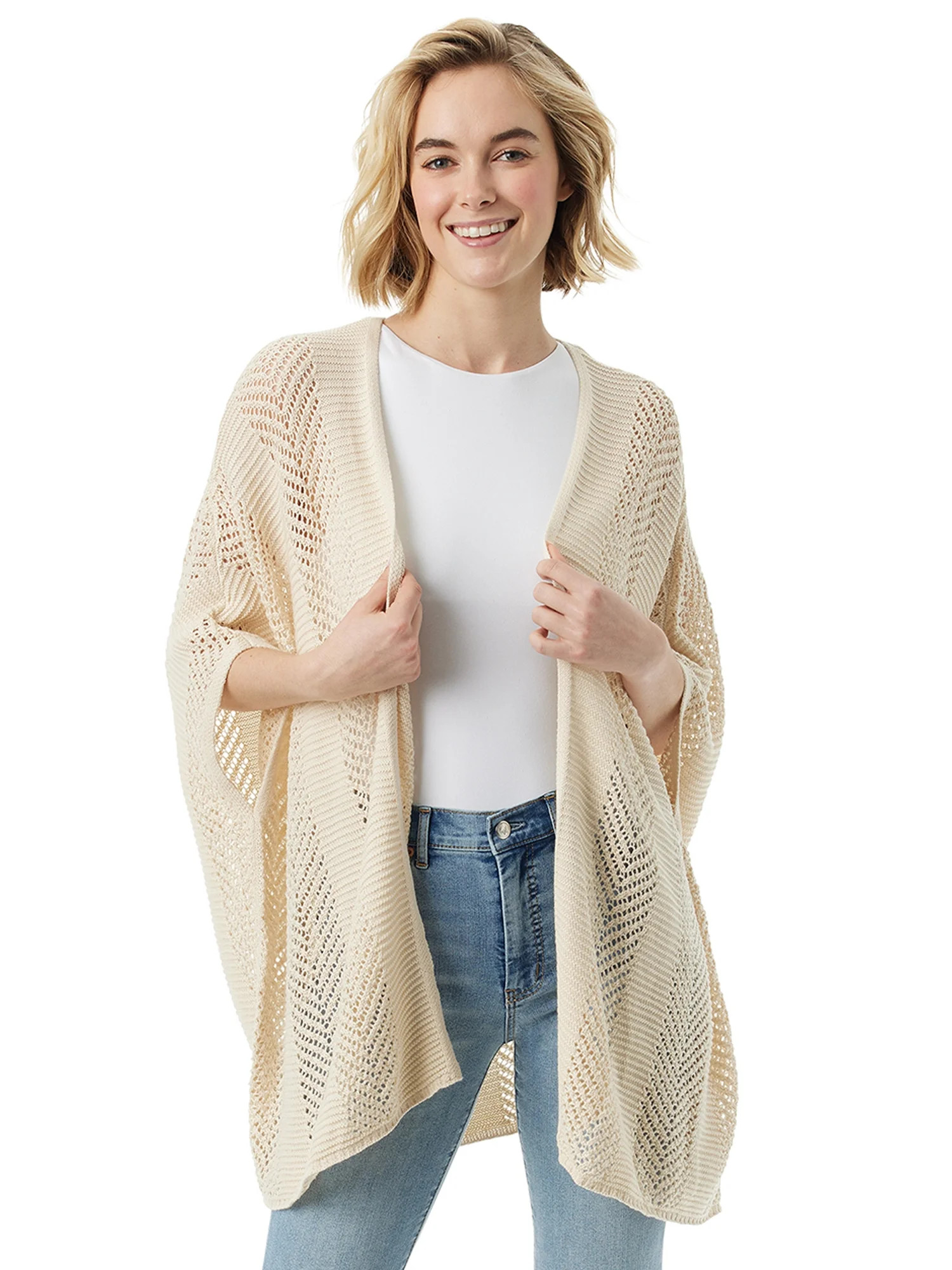 Jessica Simpson Women's and Women's Plus Textured Kimono | Walmart (US)