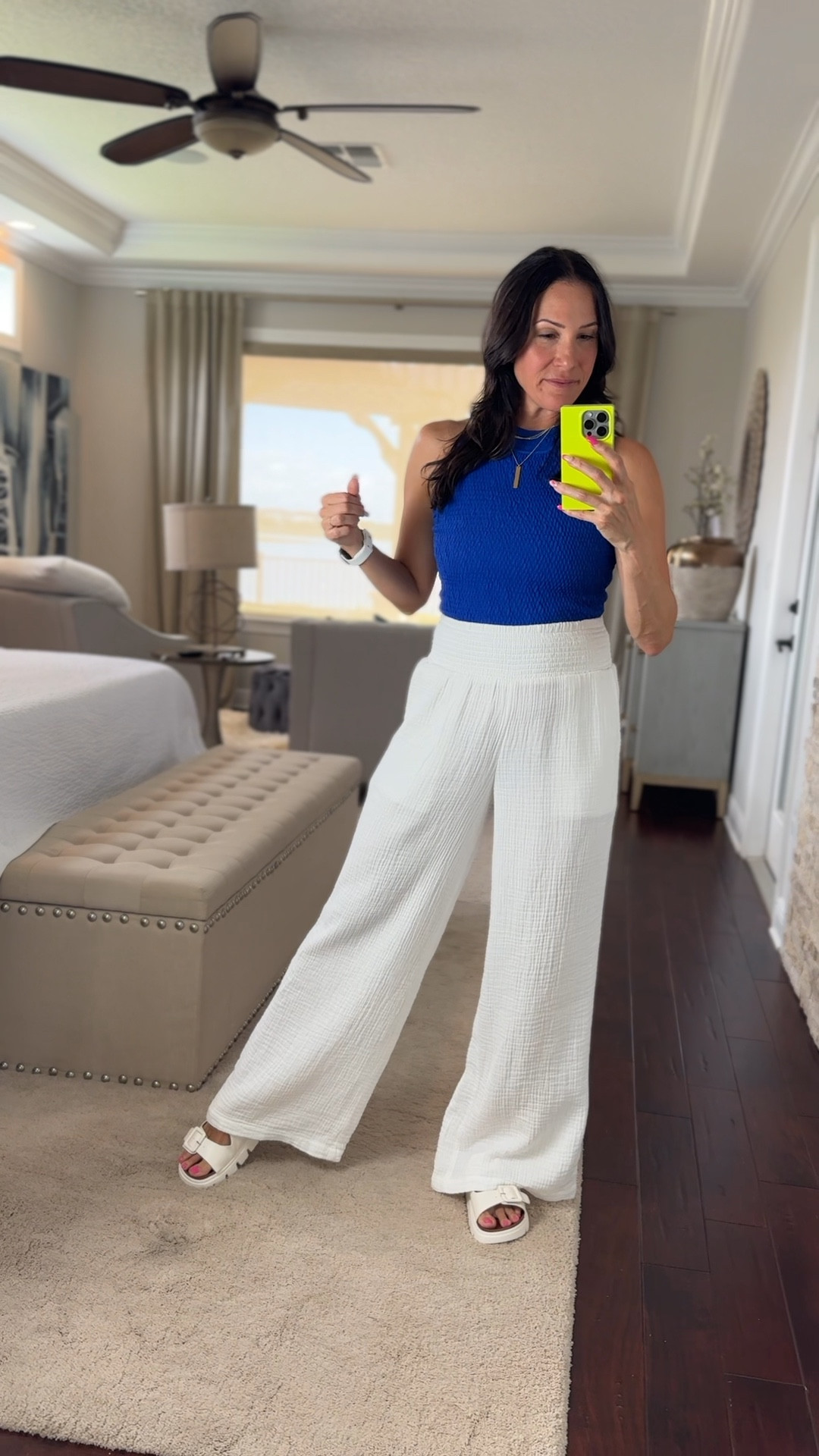 The might just be my power color 💙 everything is true to size - mediums in top and bottoms. Size 9 shoes  

#LTKFindsUnder50 #LTKStyleTip #LTKSeasonal