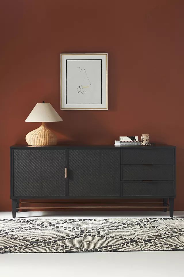 Wallace Cane and Oak Sideboard | Anthropologie (US)