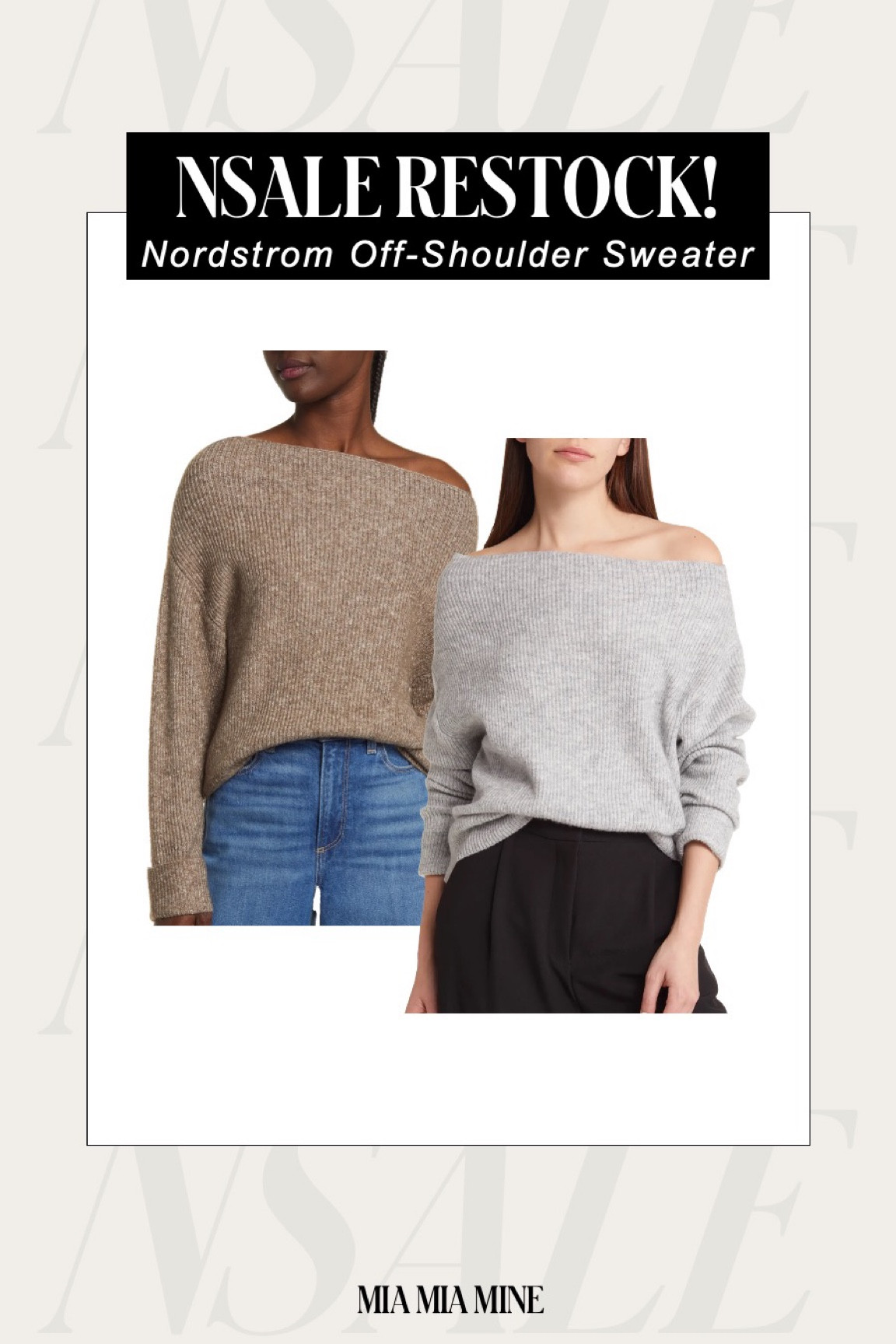 Nordstrom off shoulder outlet sweater