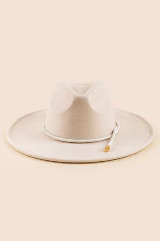 Jazmine Braided Knot Felt Panama Hat | Francesca's