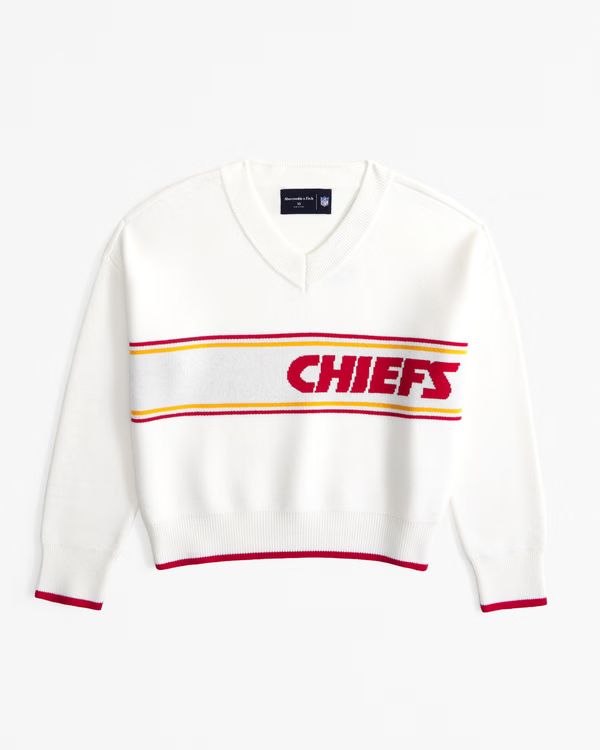 Kansas City Chiefs LuxeLoft V-Neck Sweater | Abercrombie & Fitch (US)