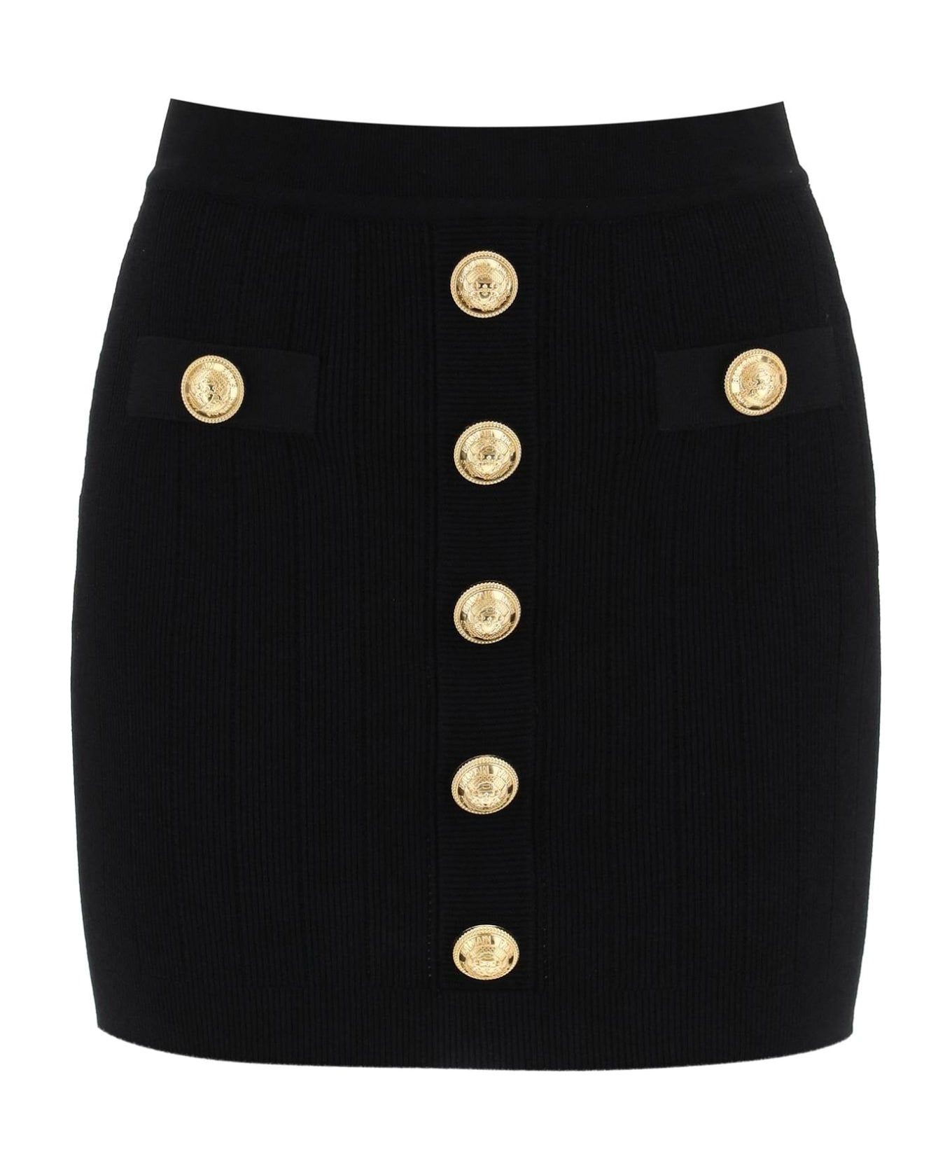 Knit Mini Skirt With Embossed Buttons | Italist.com US