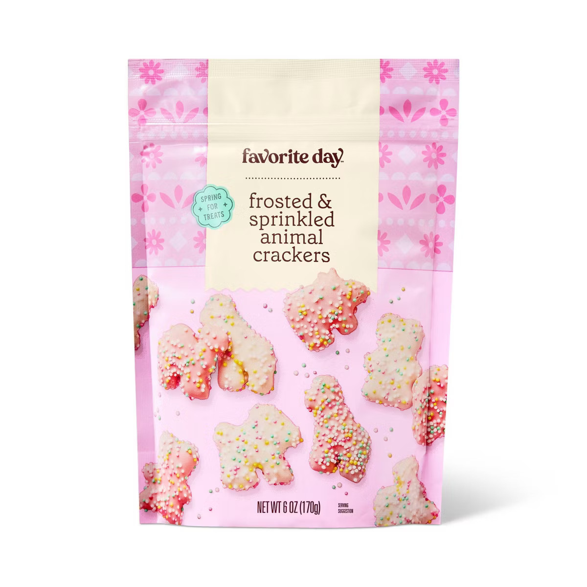 Spring Easter Animal Crackers Covered in White and Pink Chocolate - 6oz - Favorite Day™ | Target