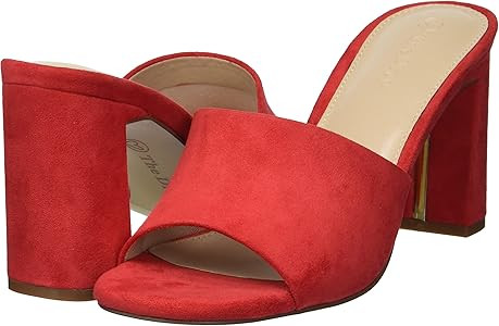 The Drop Women's Pattie High Block Heeled Mule Sandal | Amazon (US)