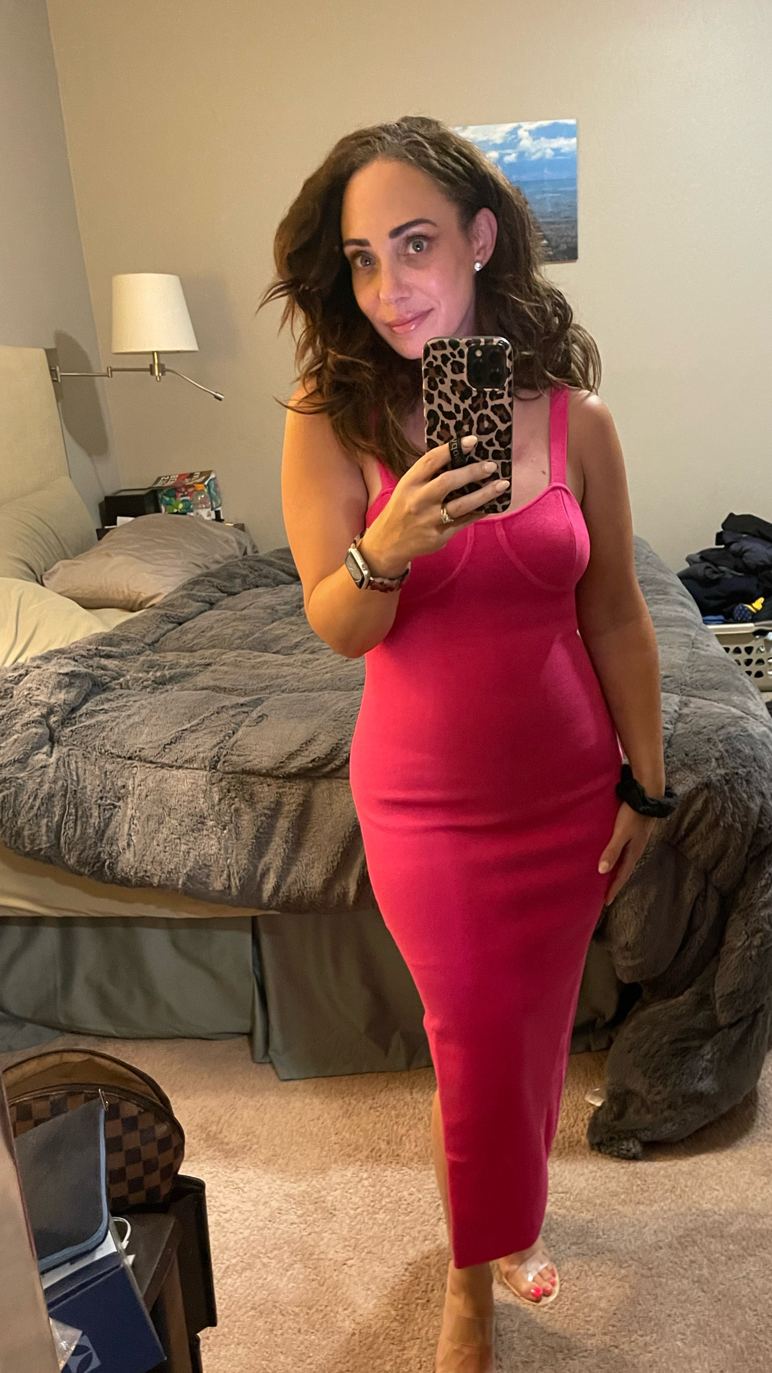 Easy, comfortable and affordable midi knit dress with slit. Sandals are perfect for summer dresses. Wearing size M in dress

#LTKShoeCrush #LTKMidsize #LTKOver40