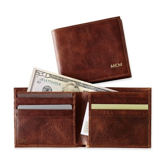 Pigskin Wallet, Vintage Brown | Mark and Graham