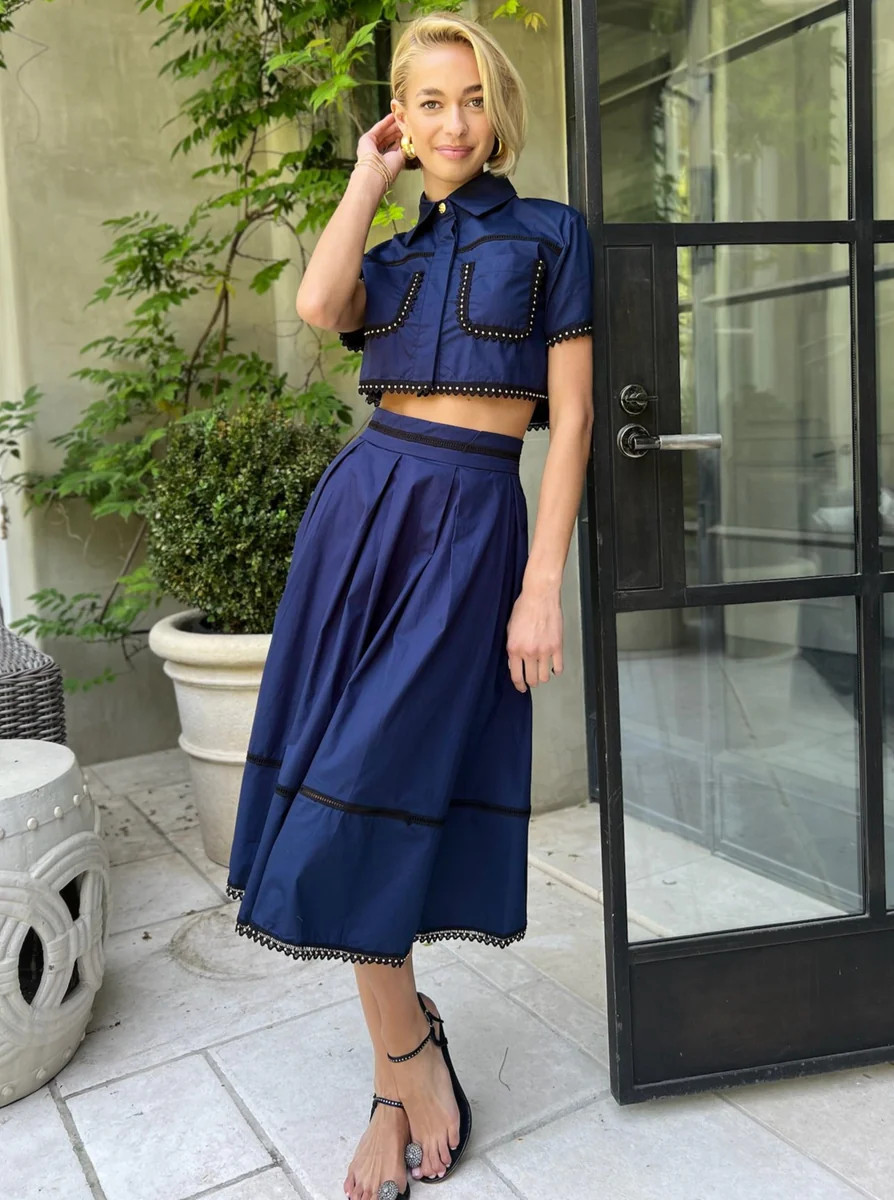 The Hamptons Two-Piece Set -Navy | Benaar La
