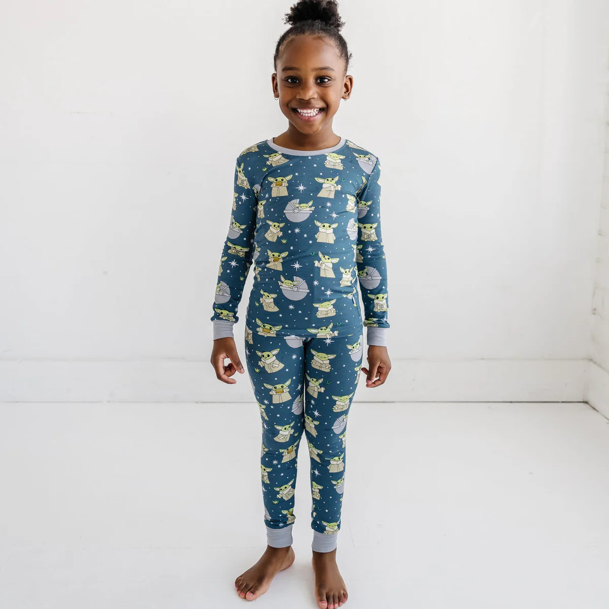 Grogu™ Two-Piece Bamboo Viscose Pajama Set | Little Sleepies