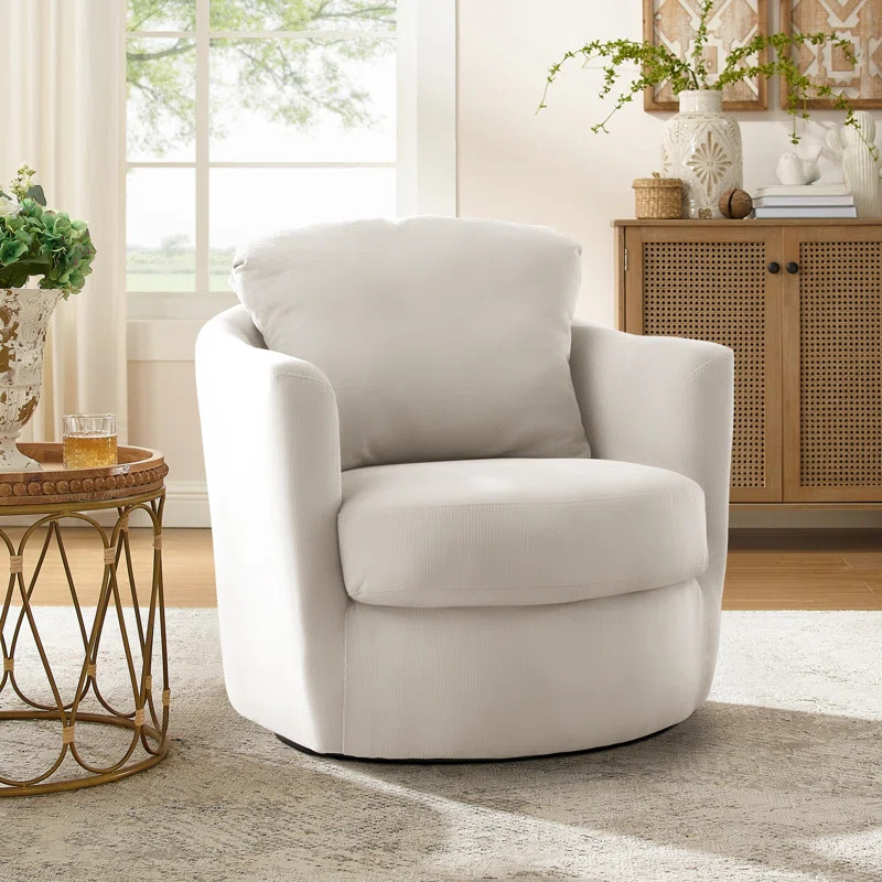 32.3" Wide Swivel Armchair | Wayfair North America
