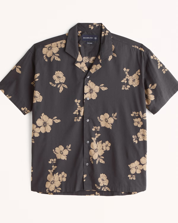 70s Retro Button-Up Shirt | Abercrombie & Fitch (US)