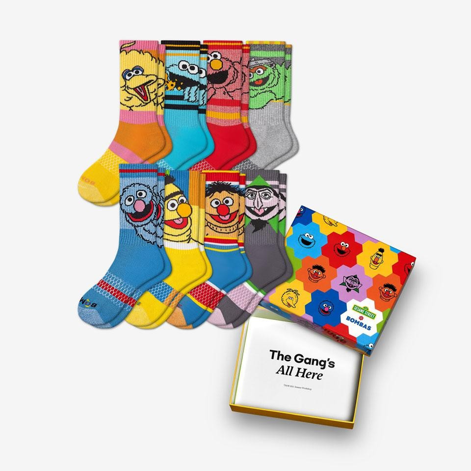 Sesame Street Calf Sock 8-Pack Gift Box | Bombas