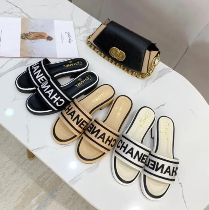 Cha Nel Dupe Slipper Scandal Real Leather Sandals Summer Flat Shoes Fashion Beach Woman Big Head ... | DHGate