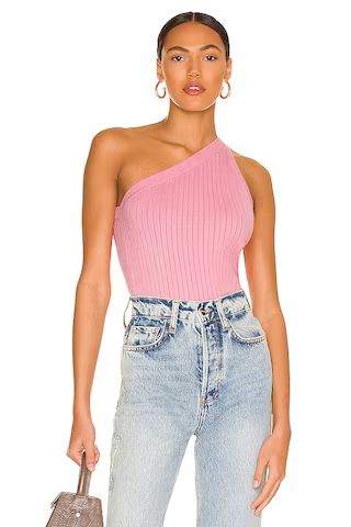 Stitches & Stripes One Shoulder Tank in Pink from Revolve.com | Revolve Clothing (Global)