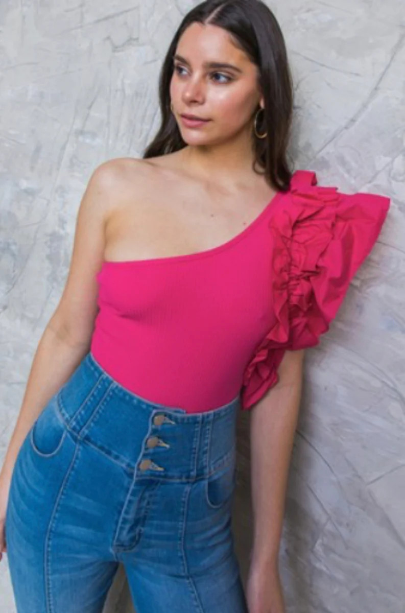 One Shoulder Bodysuit | Dressed in Joy