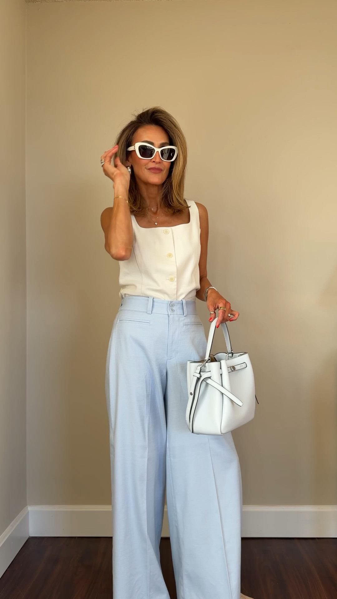 Blue sky pants and a cream top. Simple math 🩵
Found: the summer trousers you’ve been looking for. Perfect for the office to a weekend brunch! @Spanx #SpanxPartner Code: KARINASPANX (15% off first purchase + free shipping, excluding sales)

#LTKWorkwear #LTKSeasonal #LTKgrwm