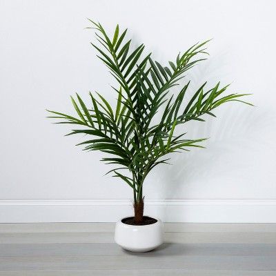 45" x 30" Artificial Palm In Pot Green/White - Opalhouse™ | Target