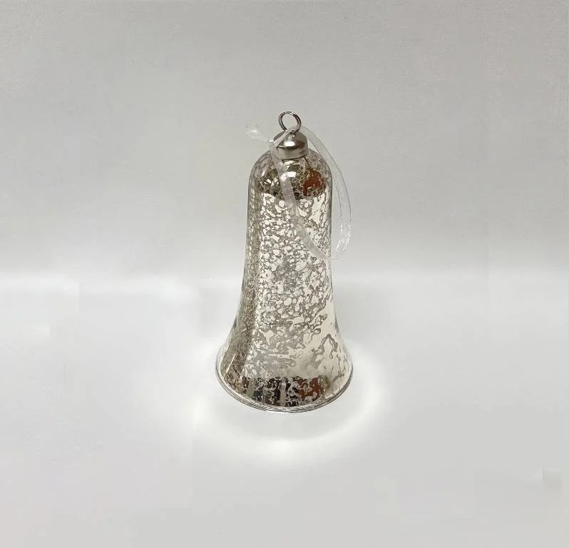 Holiday Time Silver Glass Bell With Mercury Finish 6 inch(H) - Walmart.com | Walmart (US)
