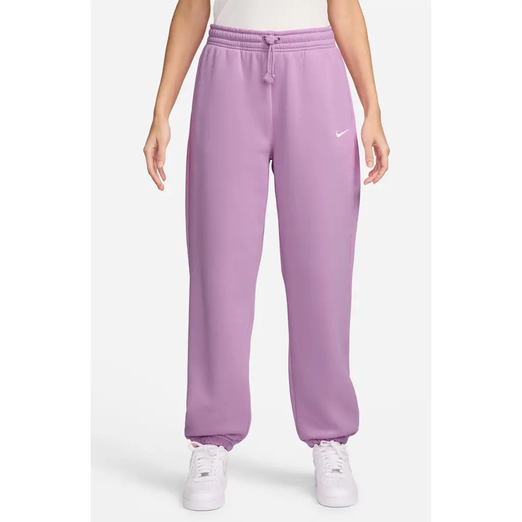 Nike Sportswear Phoenix Fleece High-Waisted Oversized Sweatpants in Beyond Pink/sail at Nordstrom, Size Large | Nordstrom