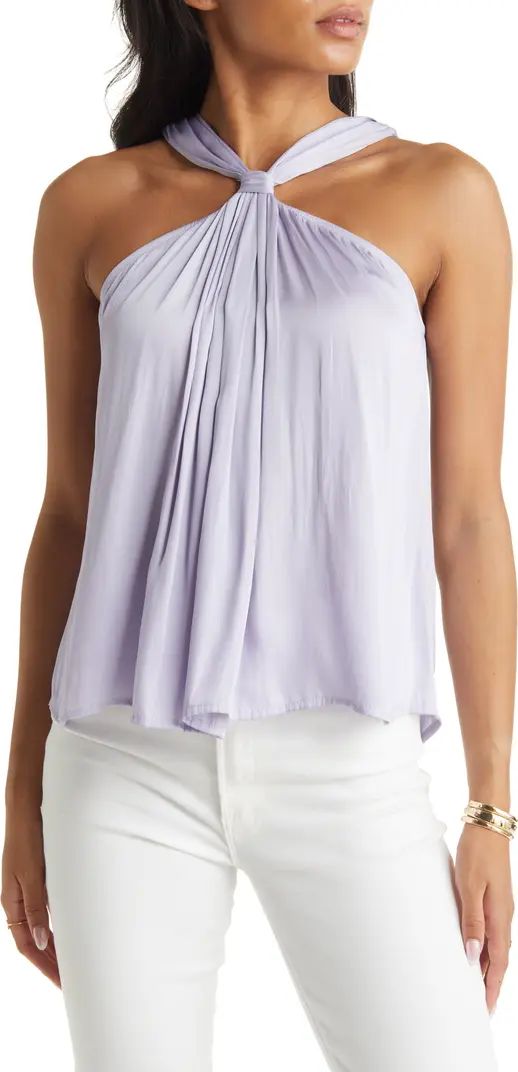 VICI Collection Satin Halter Neck Blouse | Nordstrom | Nordstrom