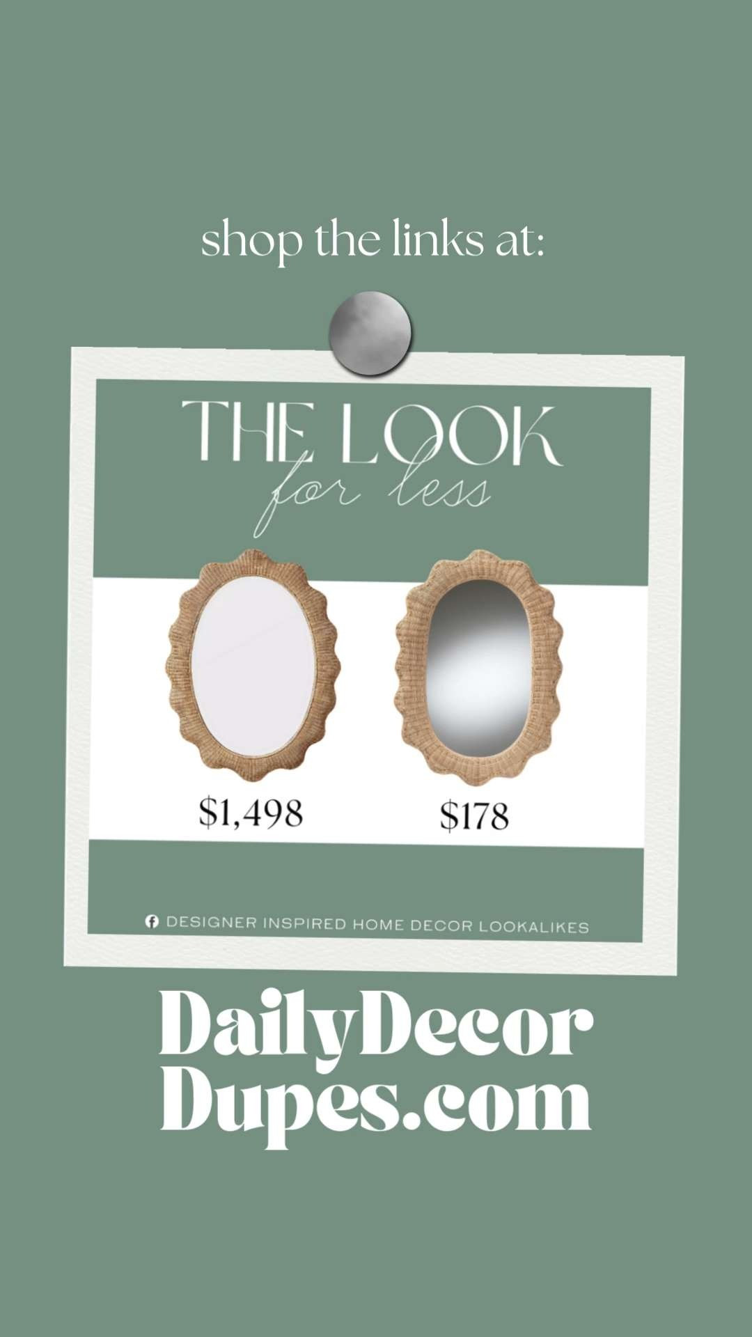 Inspired by Serena & Lily Mirror. Natural Rattan Accent Mirror. Scalloped Wicker Mirror. Coastal Wall Decor. Oval Wicker Wall Mirror. Rattan Boho Mirror. Rustic Wicker Mirror. Oval Scalloped Wicker Mirror. Affordable Rattan Mirror. 

Home more affordable option find copy cat similar look for less budget friendly affordable cheap cheaper beautiful pretty. Clearance sale coupon code discount code promo code luxury lookalike look a like Inspo inspiration inspired by idea ideas Love like these? I share multiple every day in my FB group.
#serenaandlilyinspired #rattanmirror #scallopedmirror #wickermirror #accentmirror #scallopedmirror #handwovendecor #walldecor 

 #LTKSeasonal #LTKHome