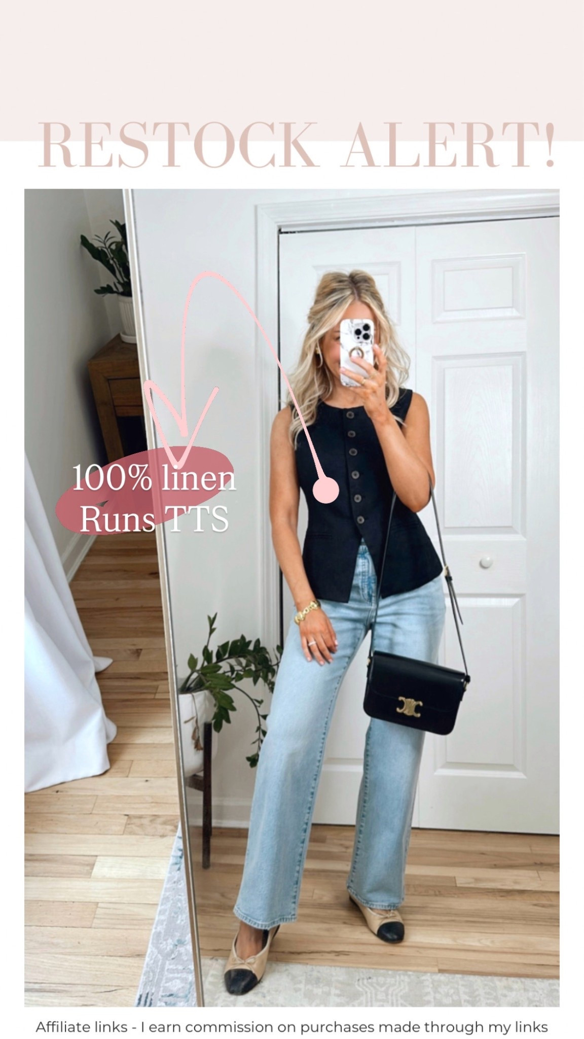 Affiliate links - I earn commission on purchases made through my links | 100% linen vest has been RESTOCKED! 🏃🏼‍♀️💨
