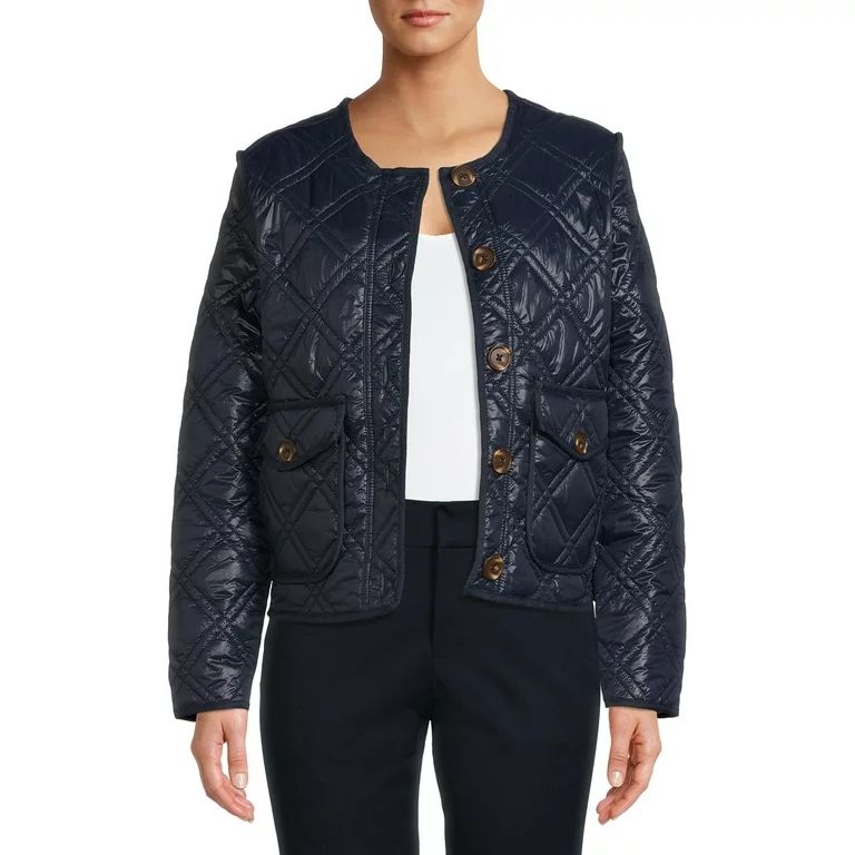 Time and Tru Women's Quilted Jacket | Walmart (US)