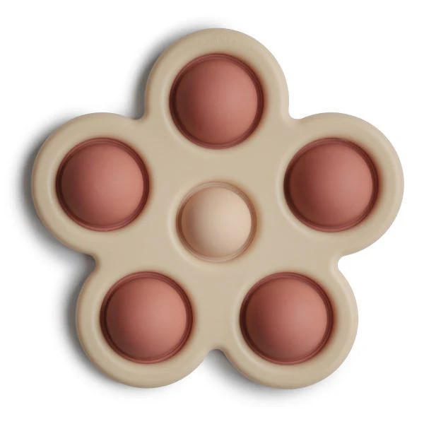 Flower Press Toy - Rose + Blush + Shifting Sand | Project Nursery
