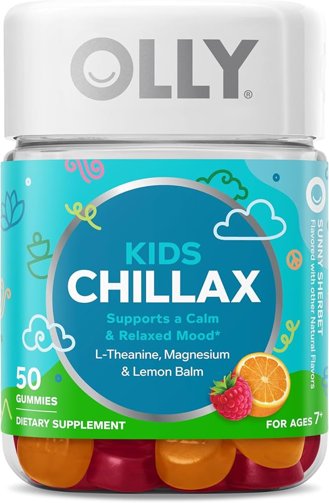 OLLY Kids Chillax Gummy, For a Calm and Relaxed Mood*, Magnesium, L-Theanine, Lemon Balm Extract,... | Amazon (US)