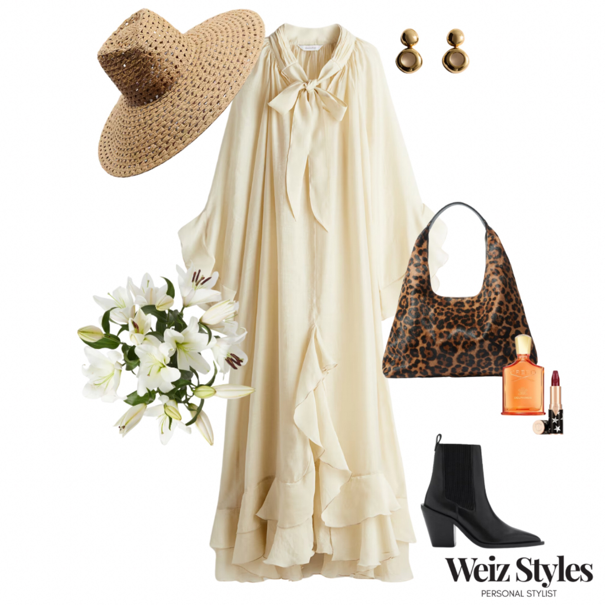 Floaty dress of dreams ✨ soak up the last of the Summer sunshine  in this fabulous outfit! A straw hat and Chelsea boots means transitional season is on the way! 💃🏻

Head to www.weizstyles.com to find out how I can help you on your style journey 💖

Louise x

Personal stylist, styling, ootd, neutral aesthetic, London, Weiz styles, shopping, outfit of the day, uk, confident, handbag, bag, perfume, fragrance, lipstick, lip, elevate you style, feel good, flat lay, shopping, high street, designer, ltk, floaty dress, maxi dresses, cool, feminine, chic, elevated, trendy, sophisticated, trend, oversized, romantic, sheet, transparent, womenswear, elevated, effortless, elegant, flowers, bouquet, Lilly’s, H&M, M&S, marks and Spencer, straw hat, accessories, gold earrings, mango, net a porter, leopard print, handbag, Chelsea boots, black, white, cool, fun, summer, transitional, transitional, soak up the sun

#LTKsummer #LTKstyletip #LTKuk