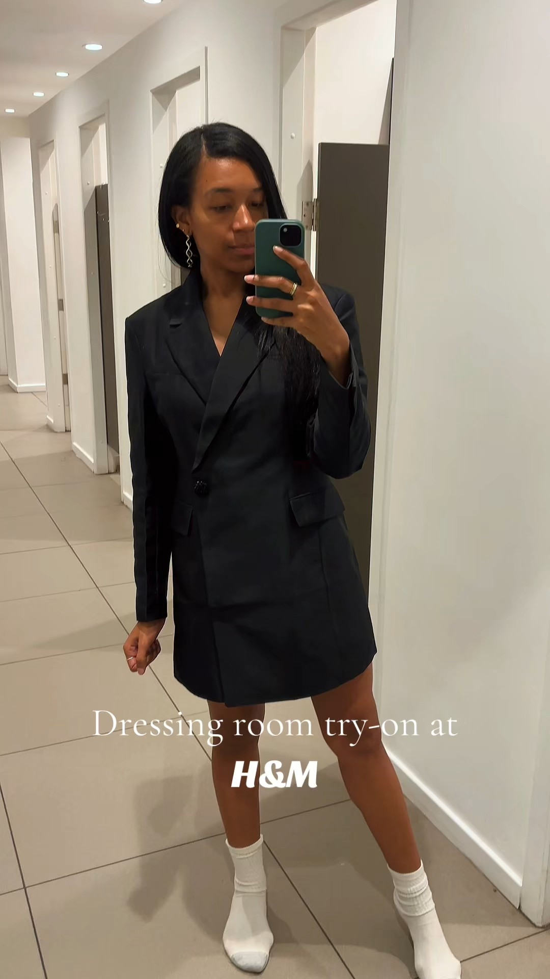 I have another fitting room try on for you guys at First. This blazer dress was not something that I was into but now I think it would be really cute with a pair of knee-high boots.

#LTKU #LTKootd #LTKgrwm
