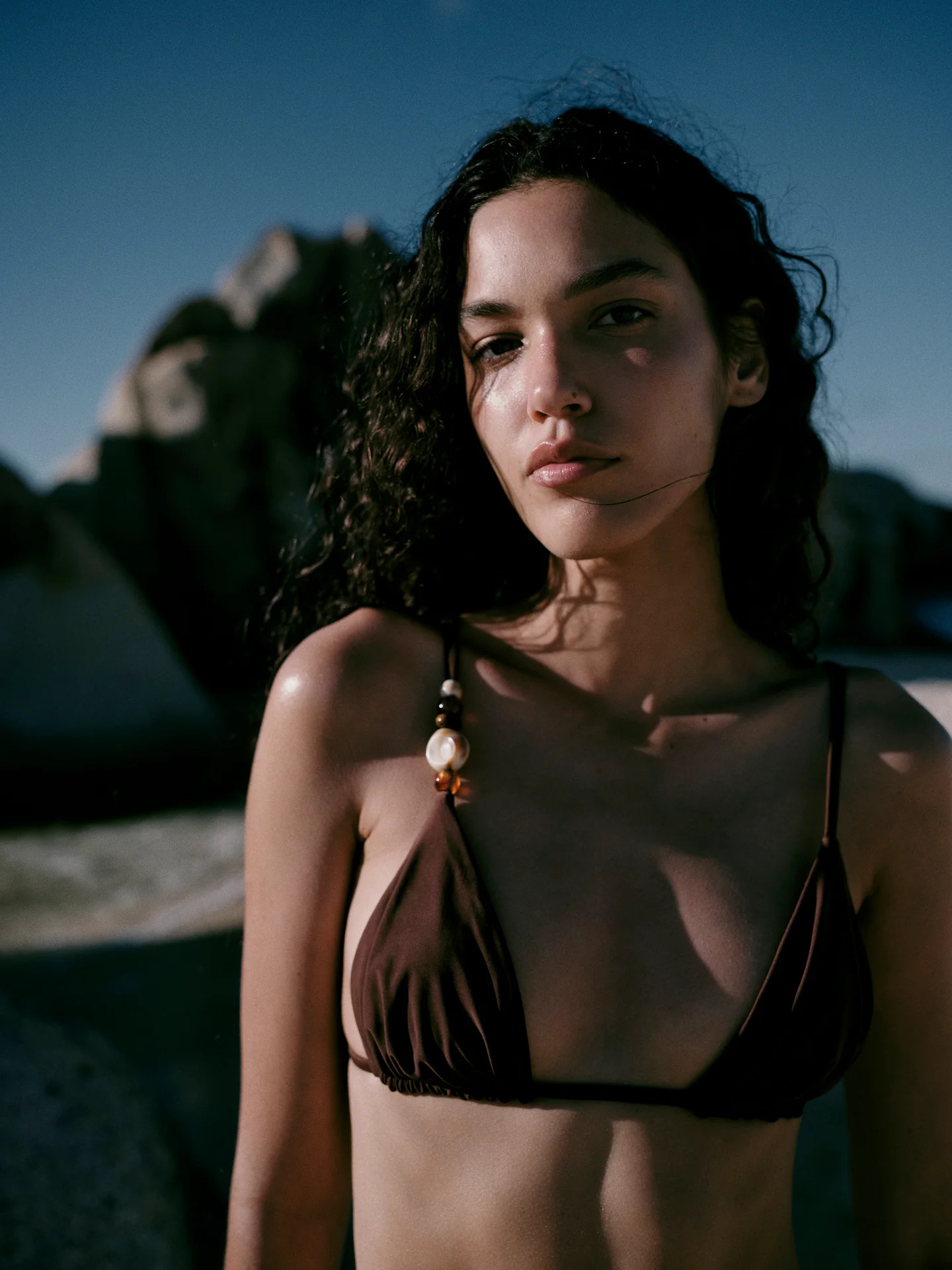 Jeanne Beaded String Triangle Top | Sir The Label (ANZ)