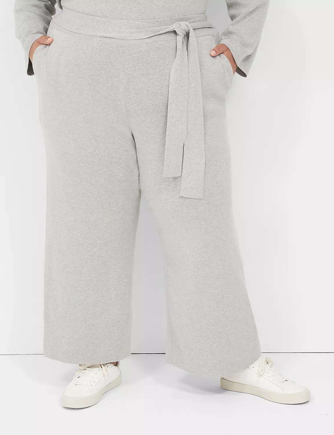 Lane Bryant Sweater Pull-On Pant 26 Light Grey | Lane Bryant (US)