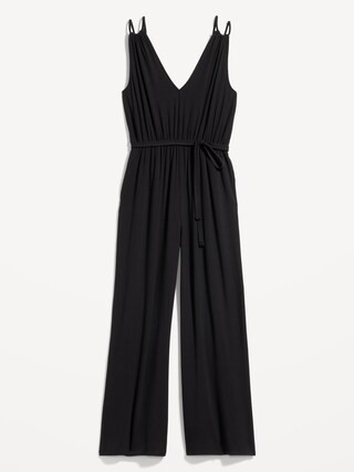 Sleeveless Double-Strap Ankle-Length Jumpsuit for Women | Old Navy (US)