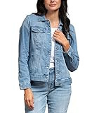 Laurie Felt Womens Classic Denim Jacket, Light Blue, Medium US | Amazon (US)