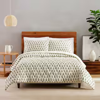 LAUREL & MAYFAIR Gwyn 3-Piece Cream Cotton King Quilt Set A032821CMNFS - The Home Depot | The Home Depot
