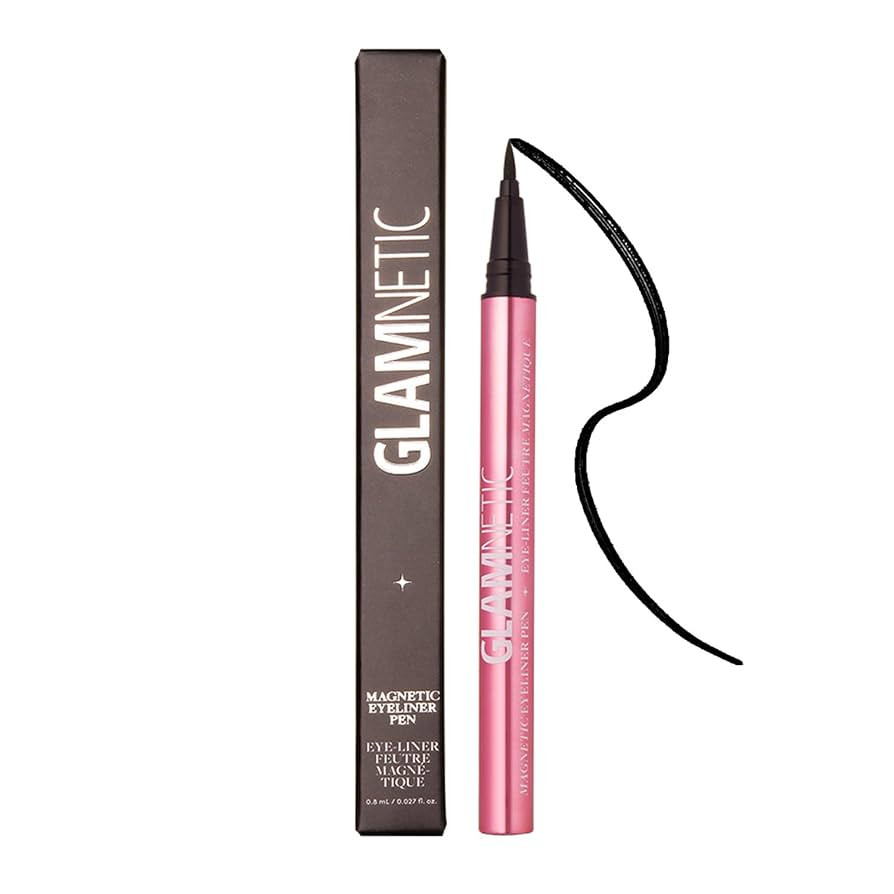 Glamnetic Felt Tip Magnetic Eyeliner Pen - Black 0.025 fl oz | Black Smudgeproof & Waterproof Eye... | Amazon (US)