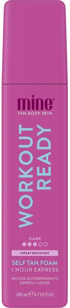 Minetan Workout Ready Self Tan Foam | Tanning Treatments Collection - Super Dark Skin Finish, Swe... | Amazon (US)