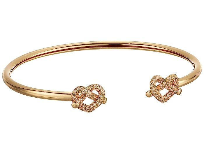 Kate Spade New York Loves Me Knot Pave Flex Cuff Bracelet (Clear/Gold) Bracelet | Zappos