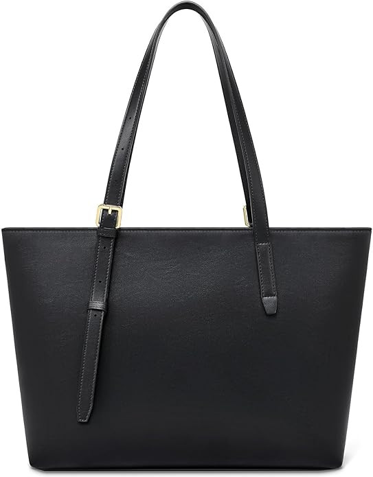 Peacocktion Tote Bag for Women Soft Faux Leather Shoulder Bag Handbag for Ladies Work Everyday Of... | Amazon (US)