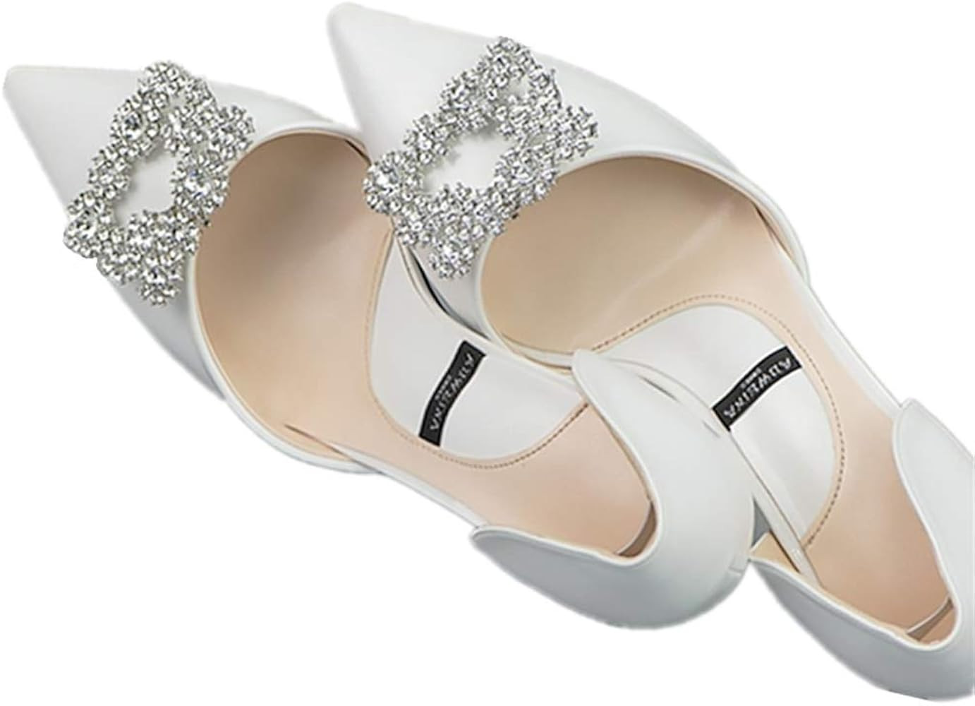 Ruihfas 2Pcs Decorative Shoes Dress Hat Accessories Fashion Square Rhinestones Crystal Flower Sho... | Amazon (US)