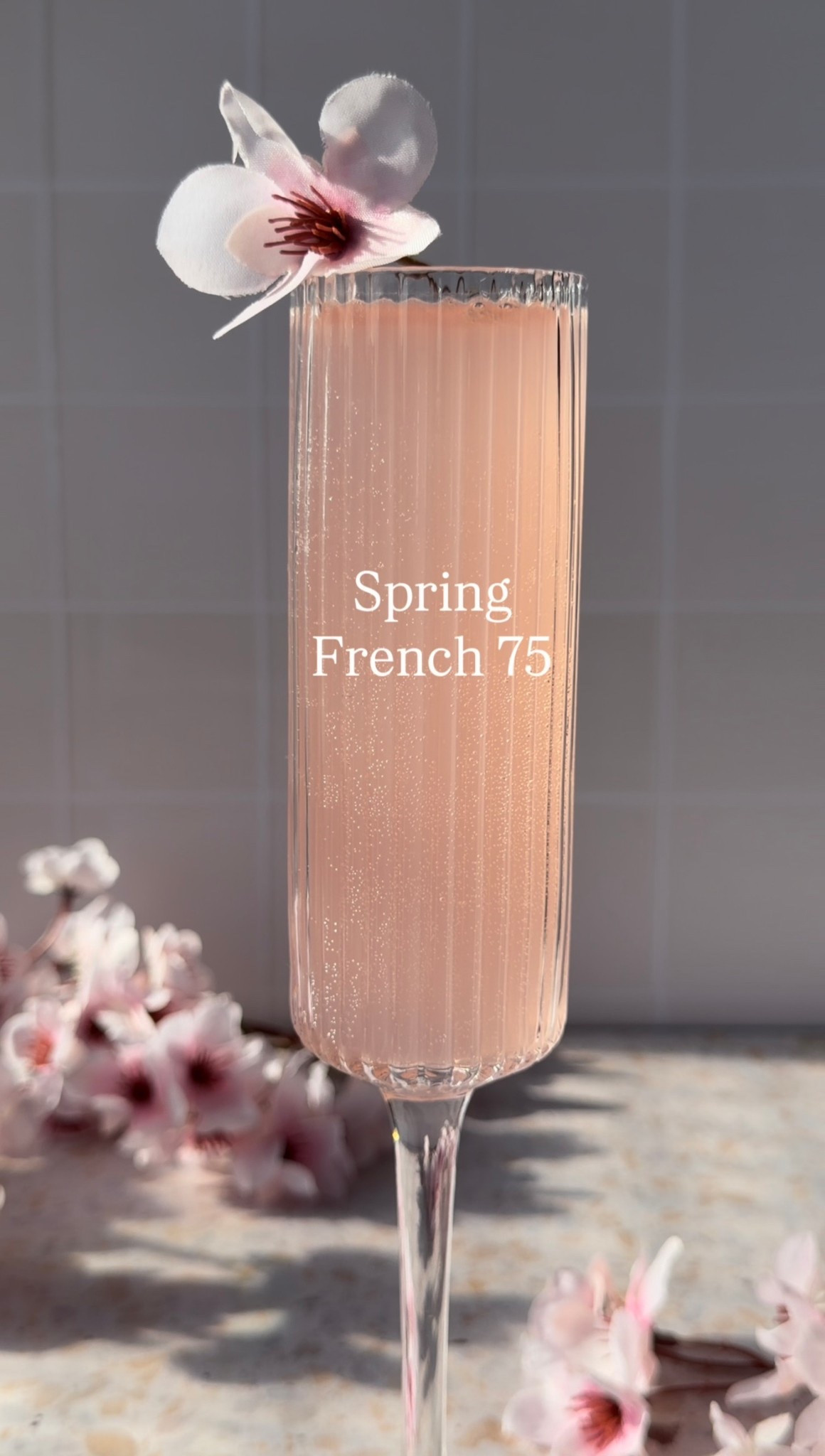 Spring French 75

Follow me on Instagram and TikTok @drinkswithdanica for this recipe and more 