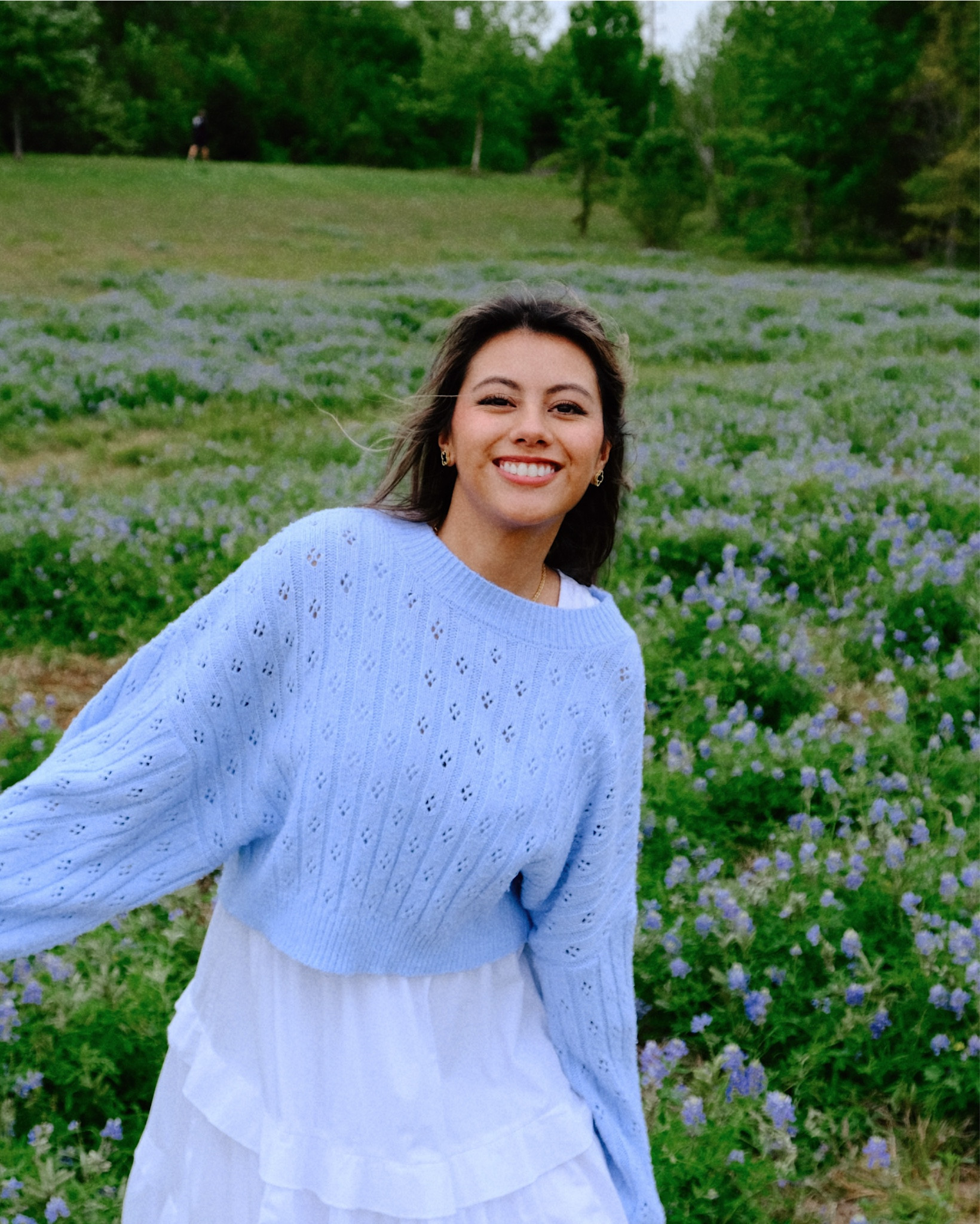 Love this color of blue 🦋🤍
Outfit Inspo-white dress with a cute blue sweater ✨
#springoutfit #whitedress #bluesweatwer

#LTKU #LTKootd