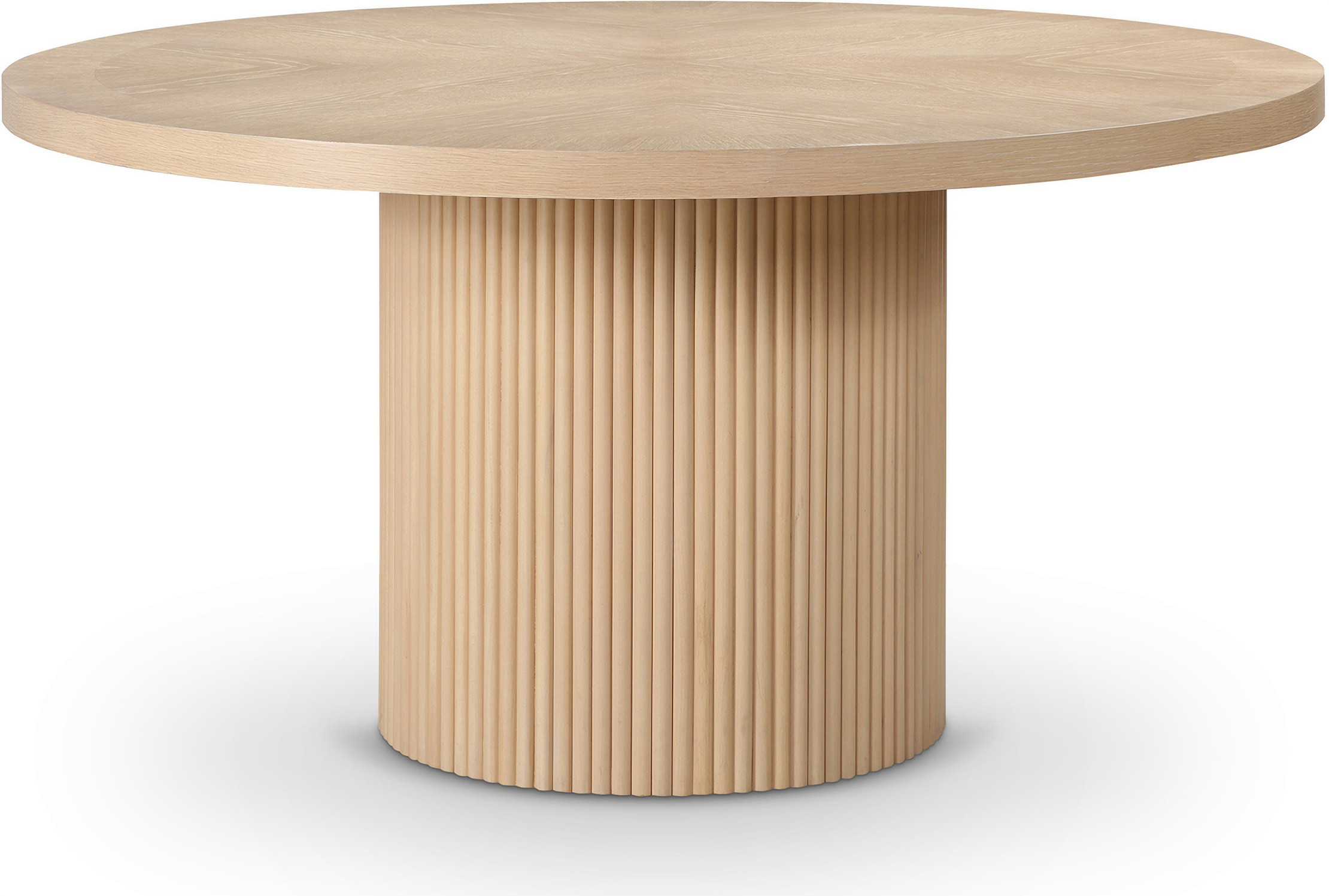 Belinda Oak Veneer Dining Table In Natural | 1stopbedrooms